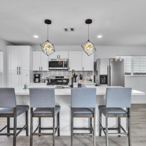 Four bar stools for your convenience!