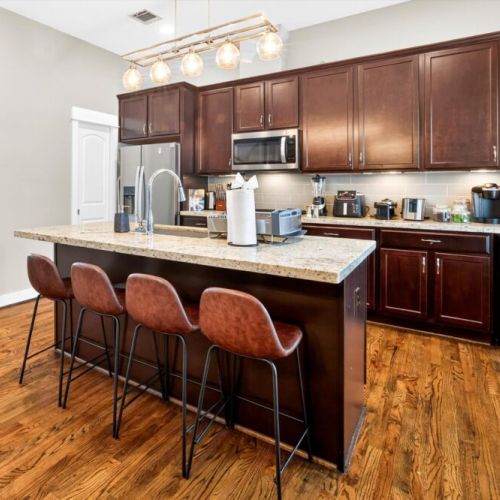 Fridge dispenses water and ice.