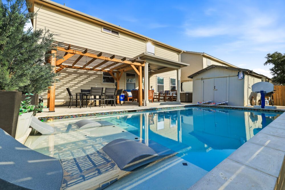 Enjoy our amazing private pool with your family and friends.