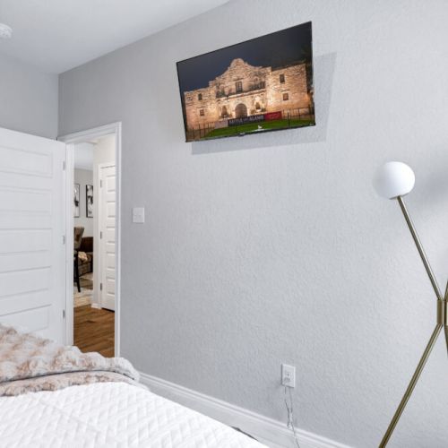 Plus, we included an smart TV in this bedroom.