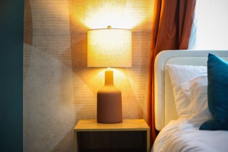 Create the perfect ambiance by adjusting the lights to suit your mood.