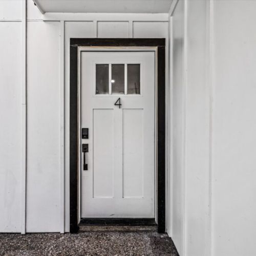 The front door of our lovely apartment.