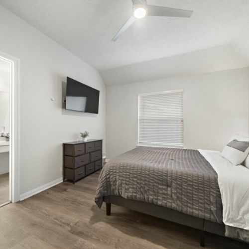 TVs included in all bedrooms.
