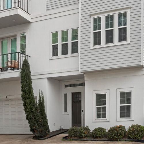 An exterior view of our lovely home. Can't wait to host you!