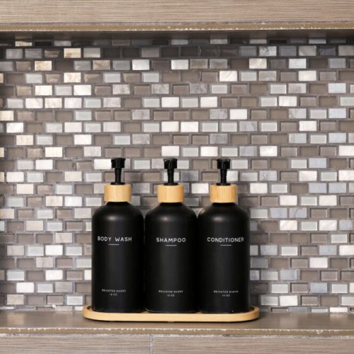 Shampoo, conditioner, body wash, and body soap included for maximum comfort.