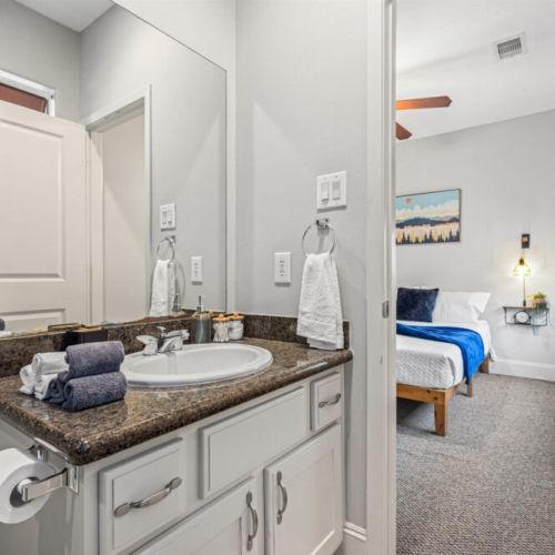 Towels included.