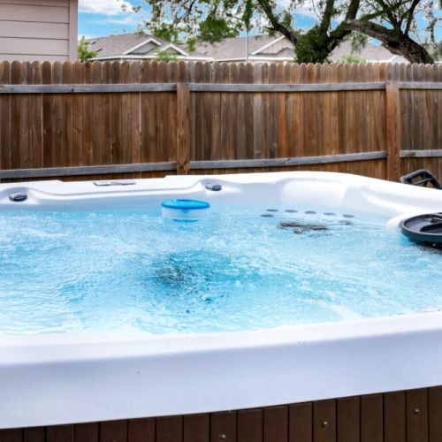Enjoy our amazing private hut tub with your family and friends!