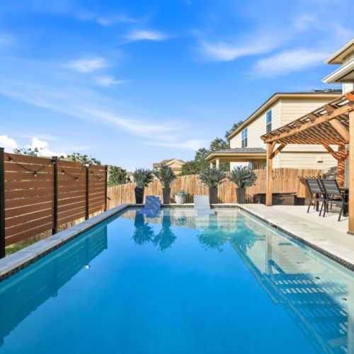 Unwind in elegance on our chaise lounge chairs and bask in the warmth of the sun.