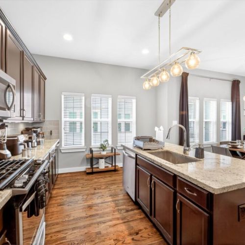 Our beautiful kitchen to whip up amazing meals for the whole group.