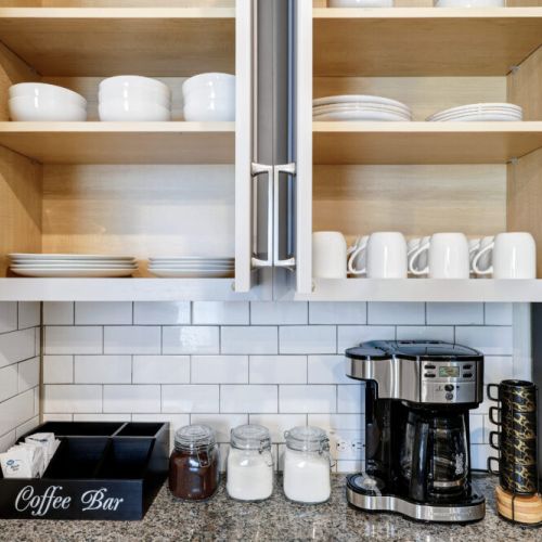 Stainless steel appliances.