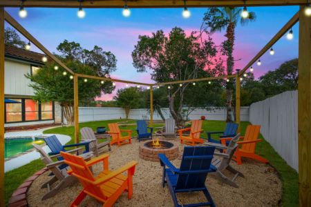 Cozy nights start here—gather around the fire pit and enjoy the warm glow.