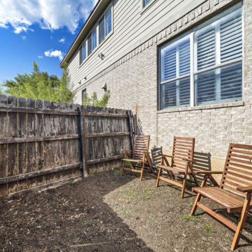 Even more seating in the backyard