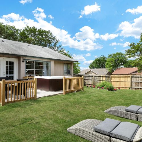 Sun loungers for your comfort.
