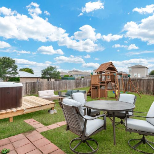 Savor the joy of cooking alfresco with our charcoal grill, creating delicious meals while enjoying quality moments with your family and friends. Plus, we include a cornhole set!