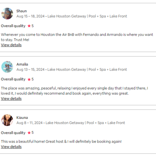 Still not sure? Take a look at the reviews from our past guests.