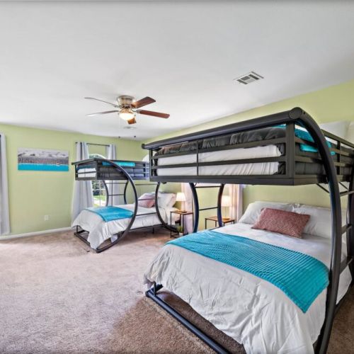 TVs included in all bedrooms.
