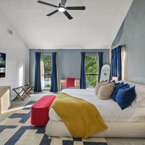 TVs and full-lenght mirrors included in all bedrooms.