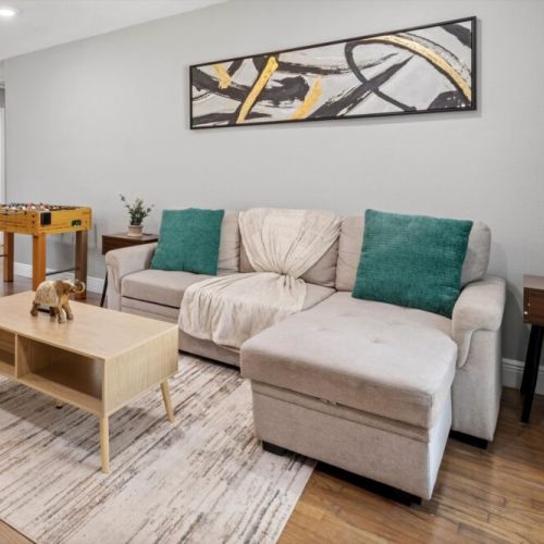 Stylish, comfy lounge perfect for relaxation.