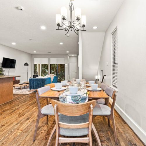 Dining area with plenty of natural light.