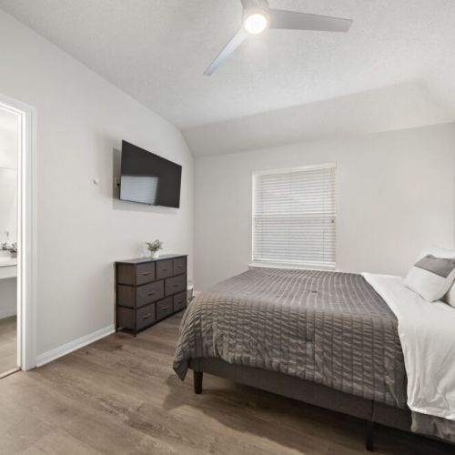 TVs included in all bedrooms.