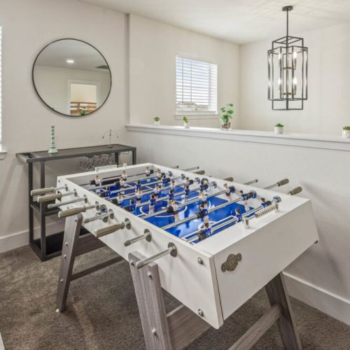 Bring everyone together for friendly foosball games for the perfect hangout!