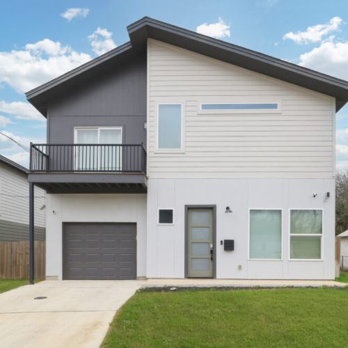 An exterior view of our lovely home. Can't wait to host you!