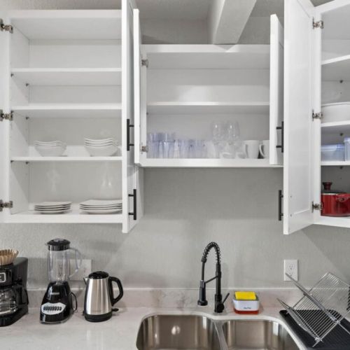 Kitchen is fully equipped so that you can feel like home for long stays!
