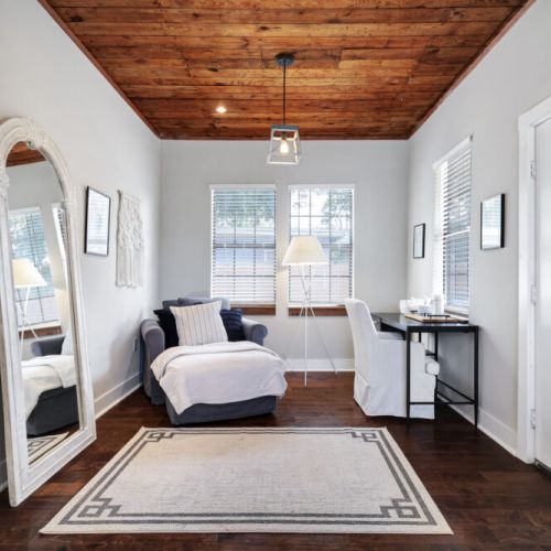 Cozy seating area designed for ultimate relaxation.