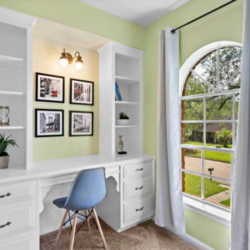Need to work during your stay? Desk and comfortable chair included.