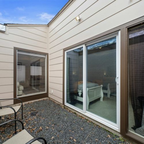 3rd bedroom private patio.