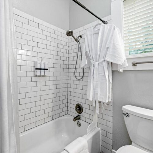 Bathrobes included.