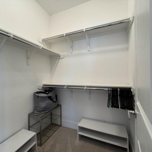 2nd bedroom walk-in closet is fully equipped.