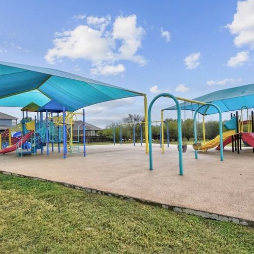 Community spaces also include playground