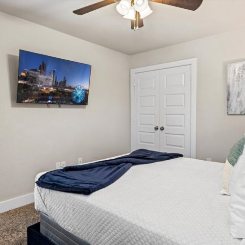 TVs included in all bedrooms.