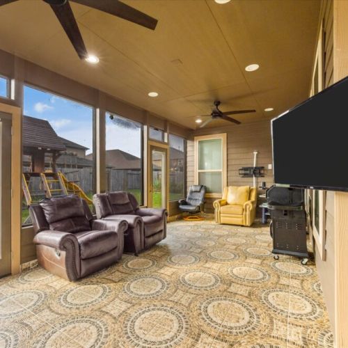 A cozy retreat made for togetherness—comfortable seating, easy conversation, and the joy of family time.