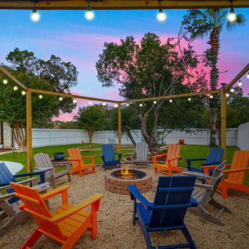 Cozy nights start here—gather around the fire pit and enjoy the warm glow.