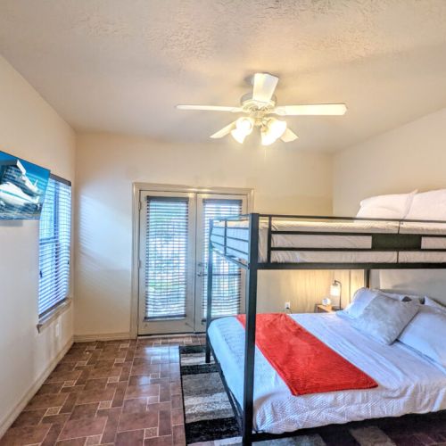 TVs included in all bedrooms.