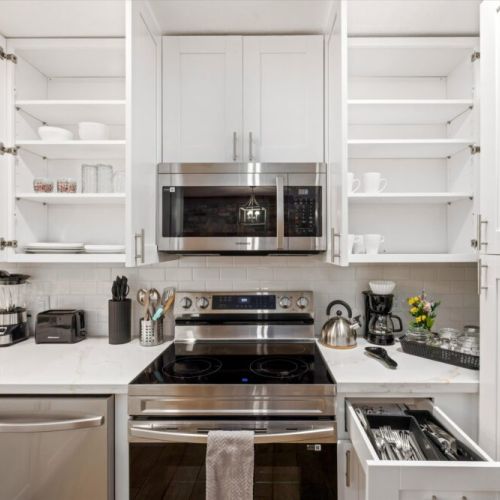 Kitchen is fully equipped so that you can feel like home for long stays.
