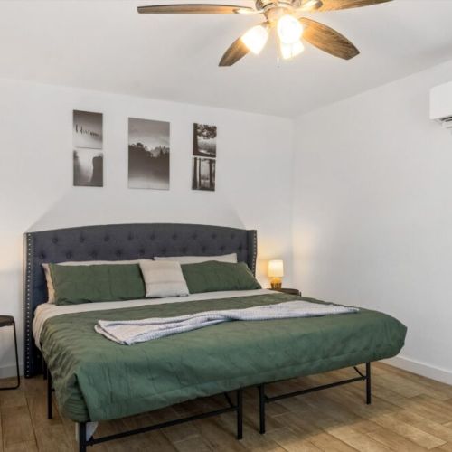 Bedroom with king size bed!