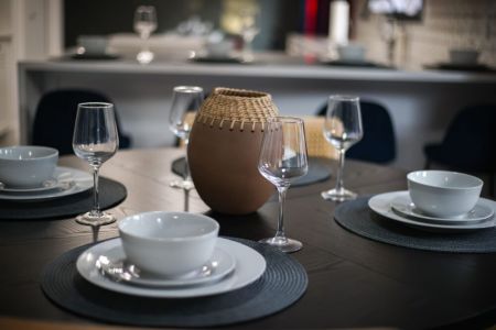 High-quality dinnerware.