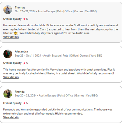 Still not sure? Take a look at the reviews from our past guests.