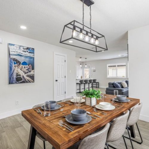 Thoughtful décor settings make every meal feel special.