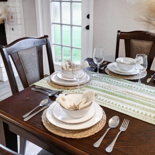 Enjoy a dining area full of natural light.