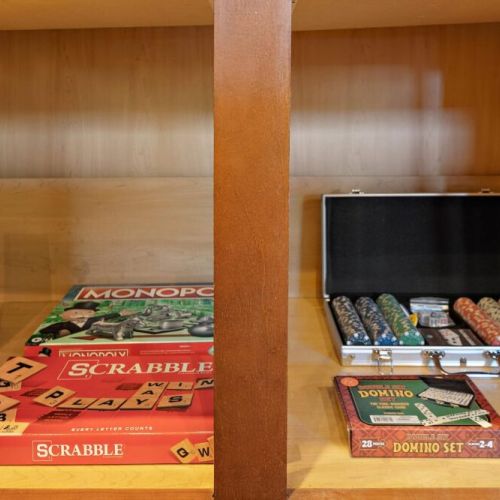 Board games and poker set to keep your friends and family entertained.
