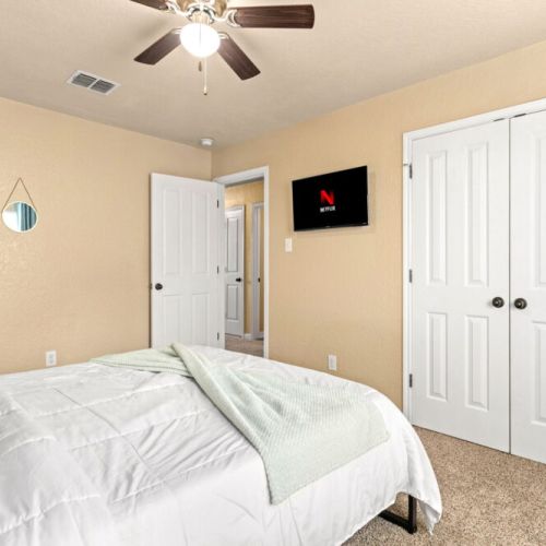 TVs included in all bedrooms.