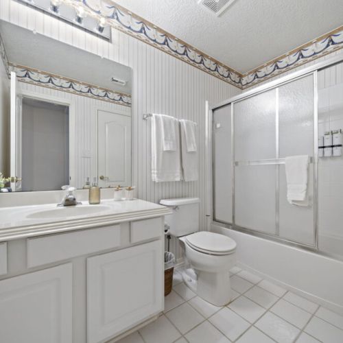 3rd full bathroom is fully stocked with all you need.