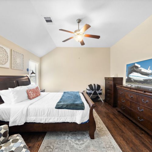 TVs included in all bedrooms.