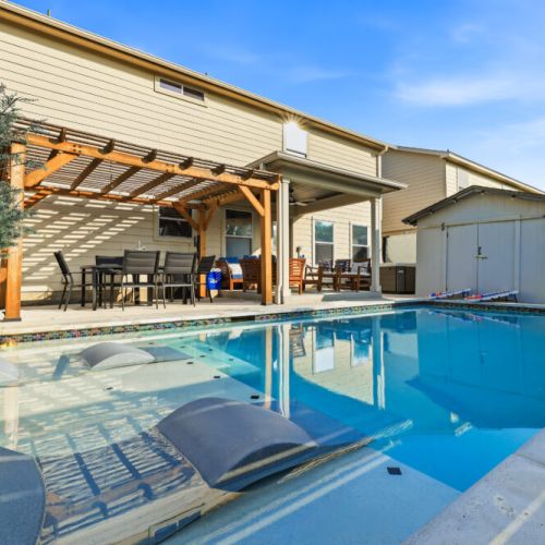 Enjoy our amazing private pool with your family and friends.