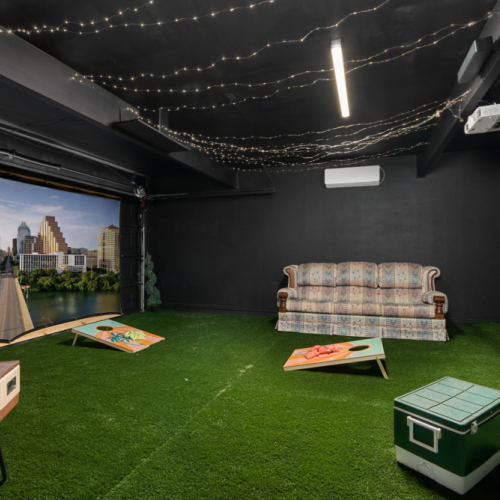 We also include a cornhole set just for you!