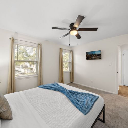 TVs included in all bedrooms.
